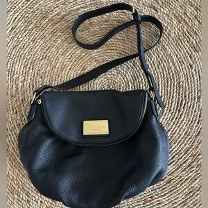 Marc By Marc Jacobs Classic Q Natasha Black Leather Crossbody Handbag  NWOT